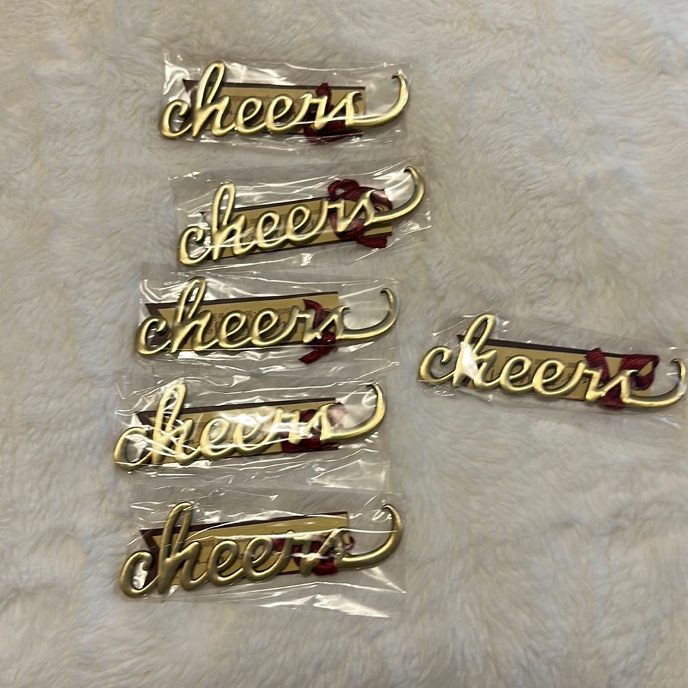 Lot of 6 Kate Aspen Cheers Bottle Openers
